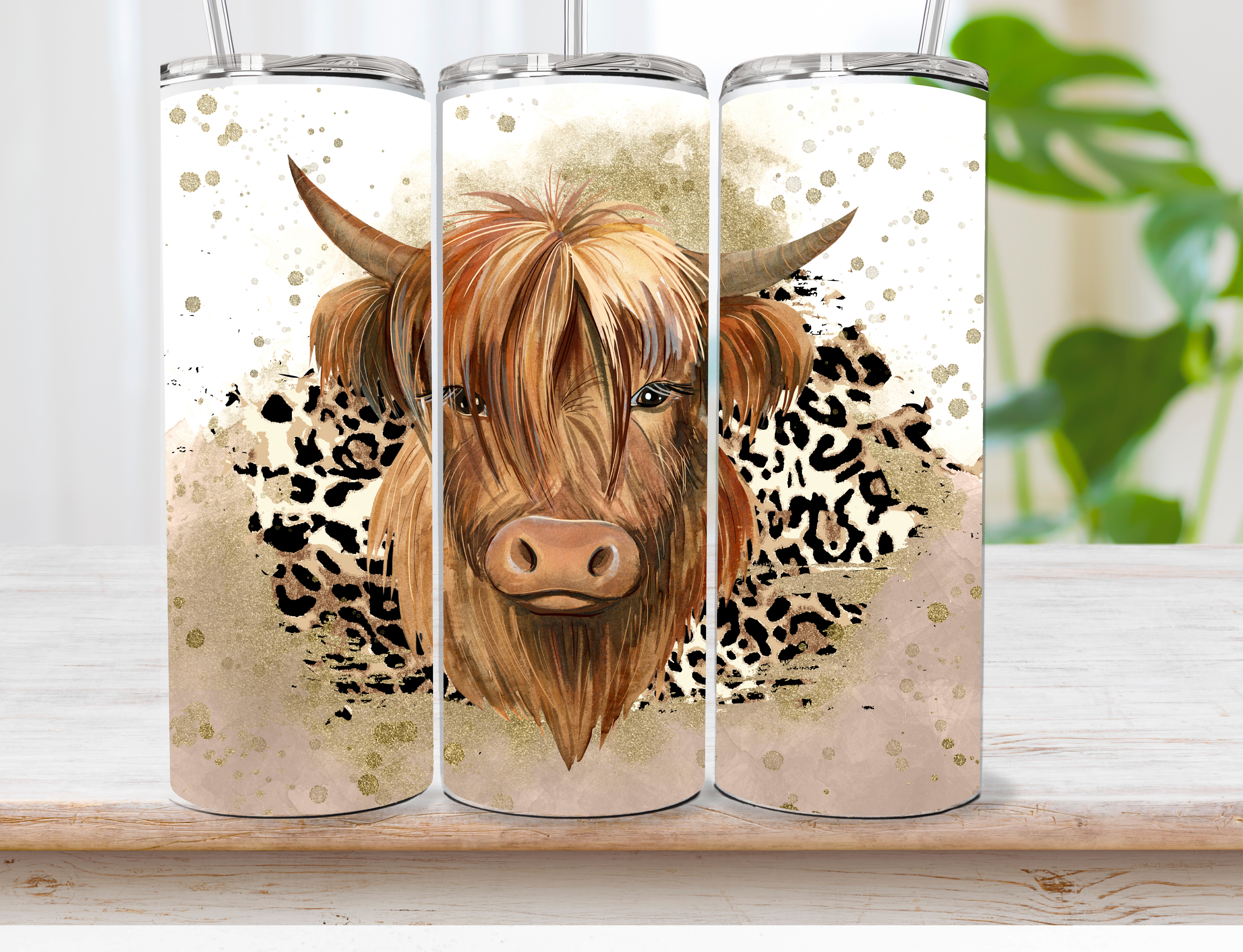 Highland cow 20oz tumbler