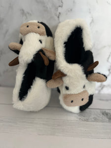 Cute cow slippers