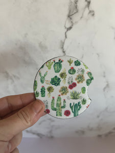 Cactus Car Coaster Set